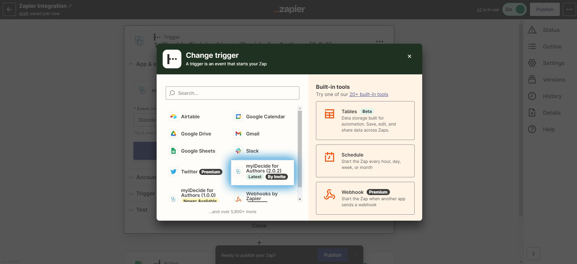 Zapier Integration Idecide Interactive